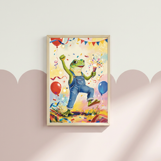 Occasion Fine Art Print "Congratulations" (A5 single art print) | Hand-Illustrated Eco Fine Art Print