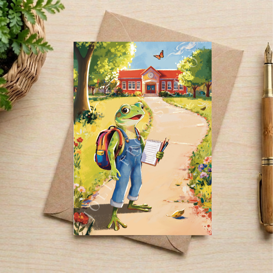 Fine Art Keepsake Postcard "Back to School" (7x5" single postcard) | Mohawk Fine Art Postcard